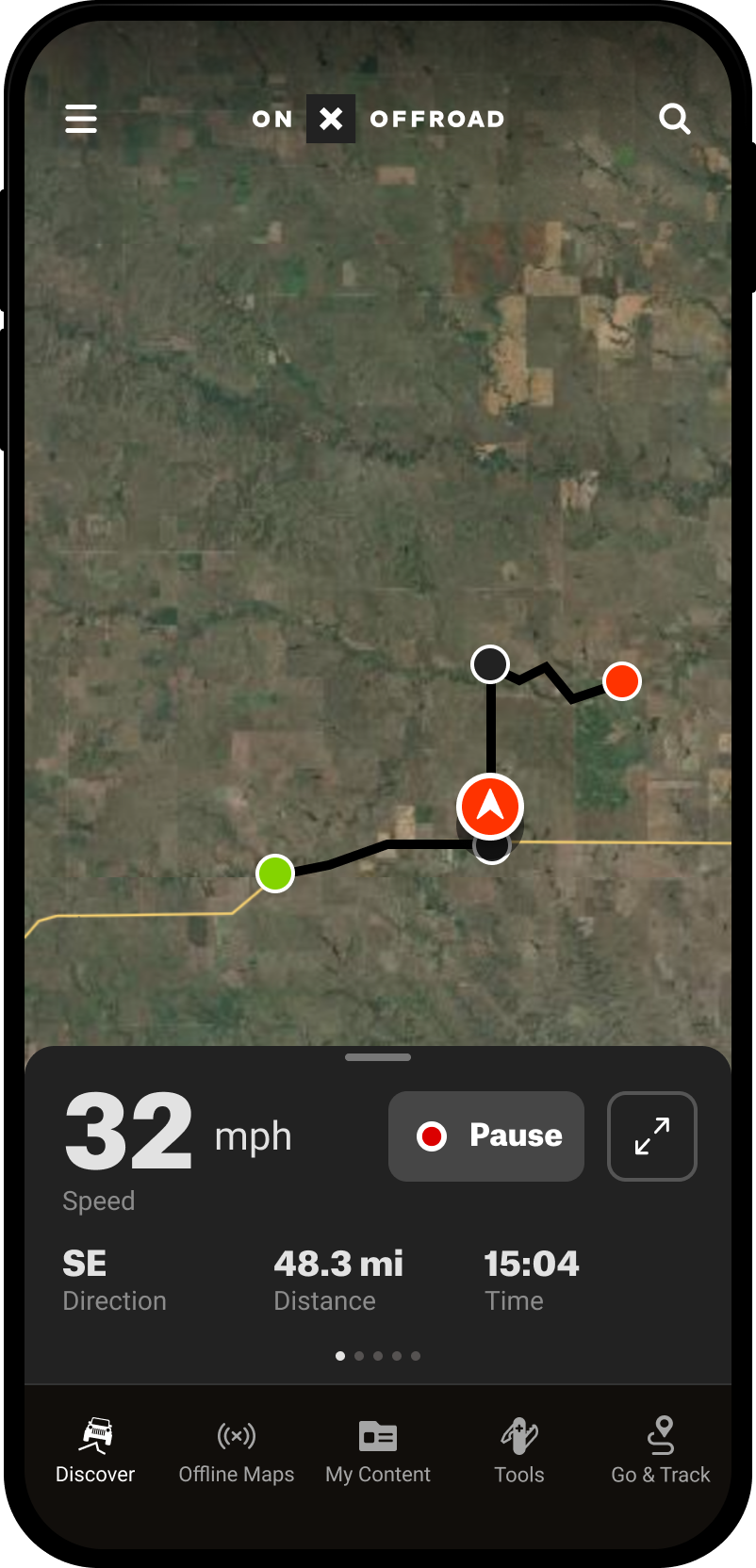 Following Route on map Tracker Running Offroad App.png
