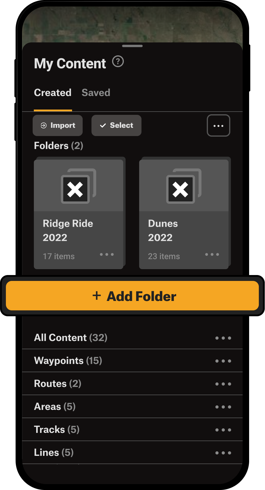 Add Folder My Content Menu Offroad App.png