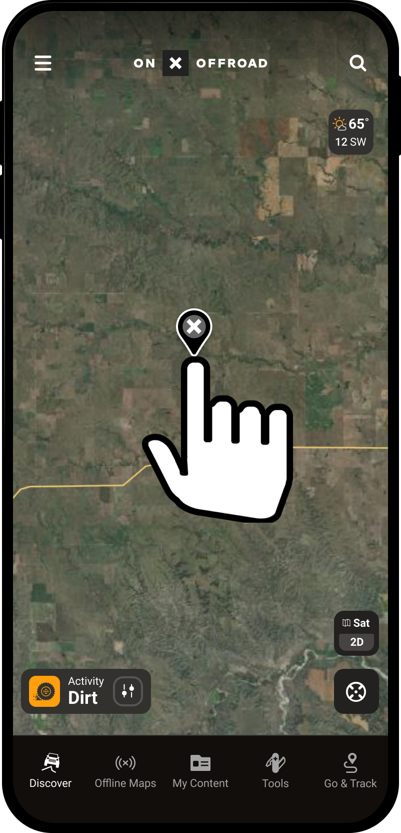 Tap to place Waypoint Offroad App.png