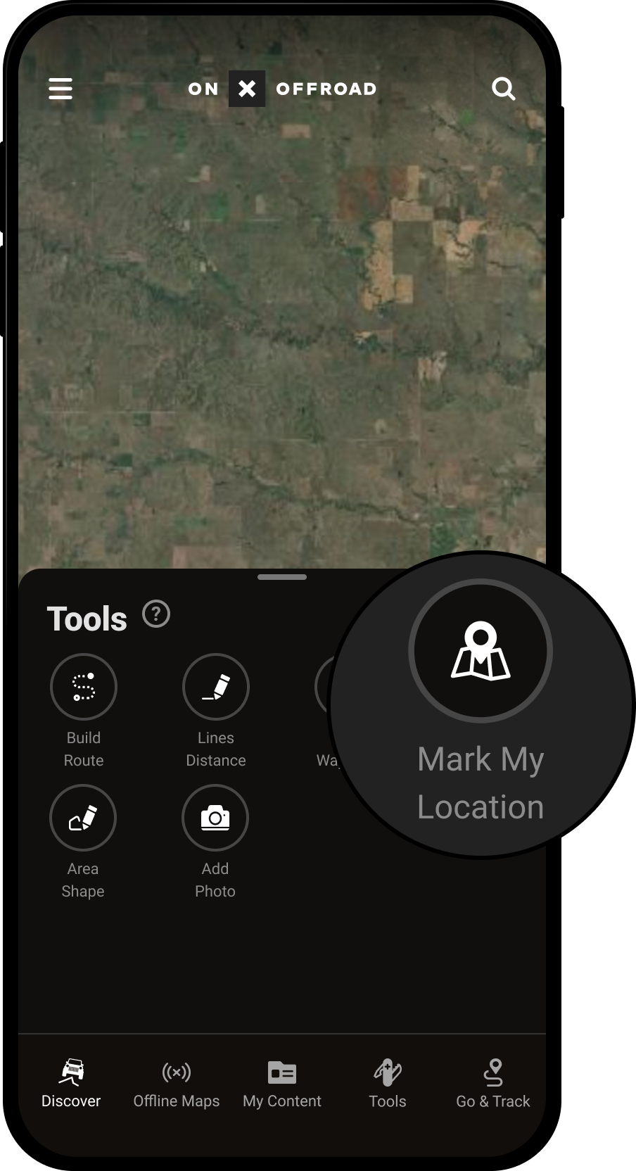 Mark My Location Tools Menu Offroad App.png
