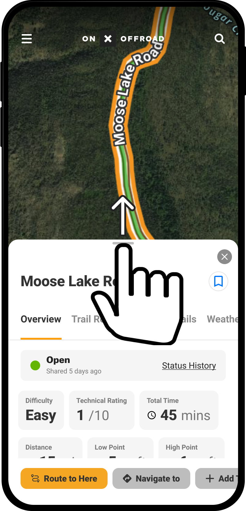 Swipe up Map Query Guided Trail Offroad App.png