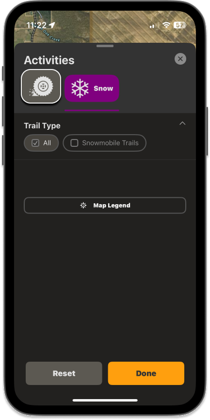 Dirt Mode Activity Menu Trails Mode Offroad App.png