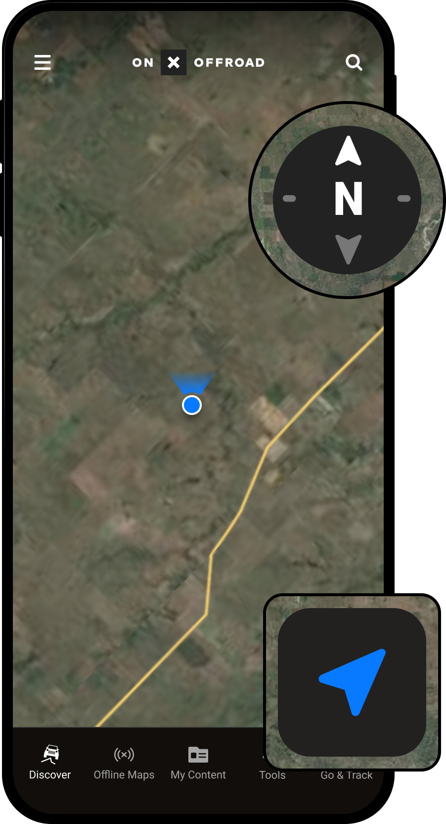 Location Button Heading Nav and Controls Offroad App.png