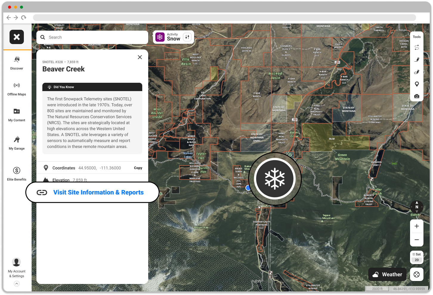 Visit Site Information & Incident Reports Map Query SNOTEL Offroad Web.png
