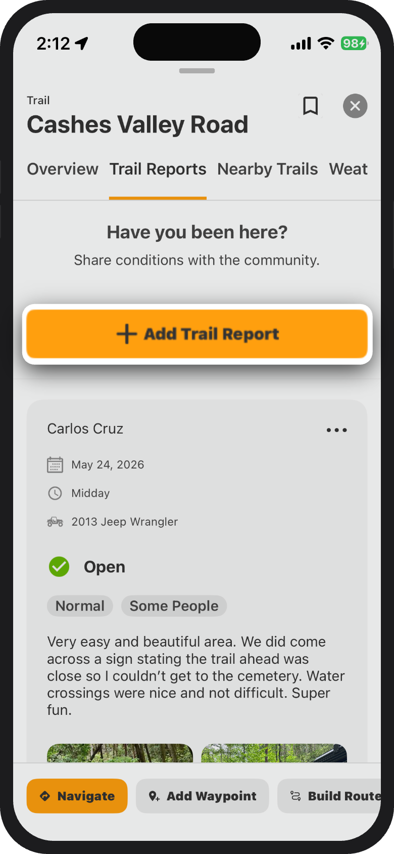 Offroad App Add Trail Report.png